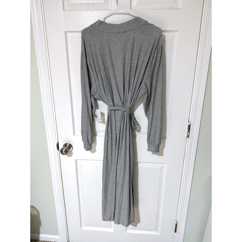 Beyond Yoga 3pc Lounge Set Robe Camisole Pants Silver Mist Gray Womens 2X 3X 4X - Picture 3 of 11